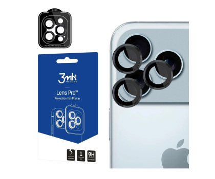 Folia / szkło na smartfon 3mk Lens Protection Pro Black do iPhone 17 Pro/17 Pro Max